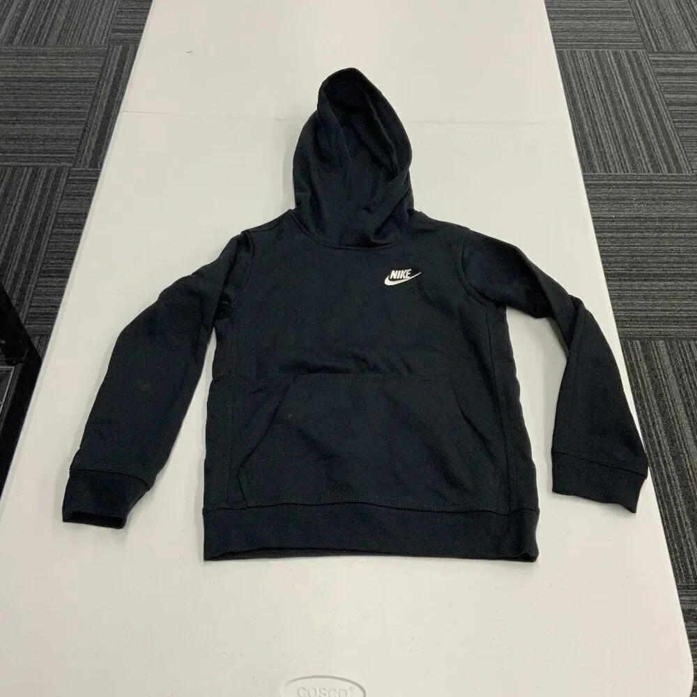 Nike Boy's Club Pullover Black Small